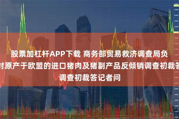 股票加杠杆APP下载 商务部贸易救济调查局负责人就对原产于欧盟的进口猪肉及猪副产品反倾销调查初裁答记者问